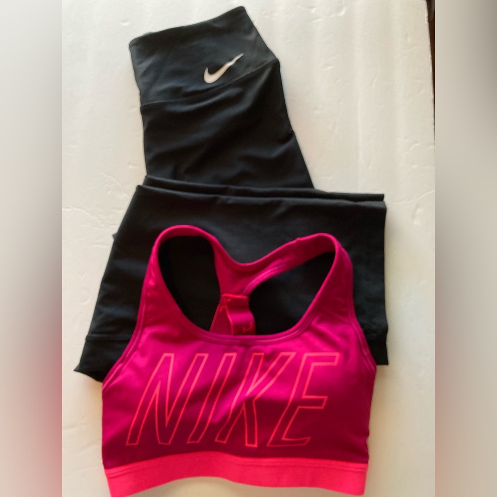 Nike DriFit Bundle Yoga Pants & Nike DriFit Sports Bra Size XS